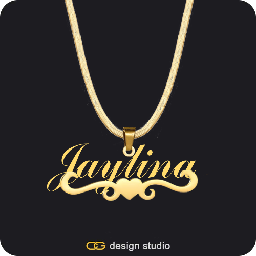 The Essential Name Necklace: Underline