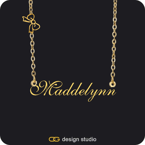 The Essential Name Necklace: Charm