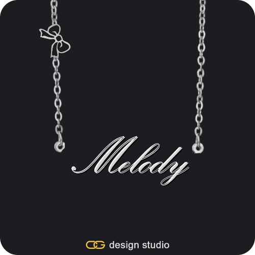 The Essential Name Necklace: Charm