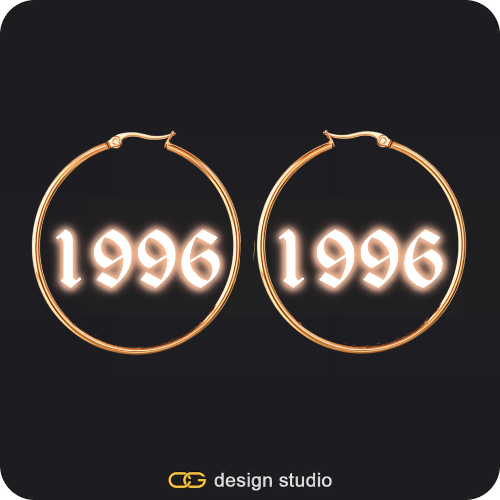 The Essential Hoop Name Earrings: Sparkling