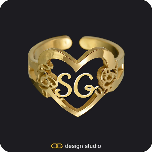 The Heartfelt Initial Ring