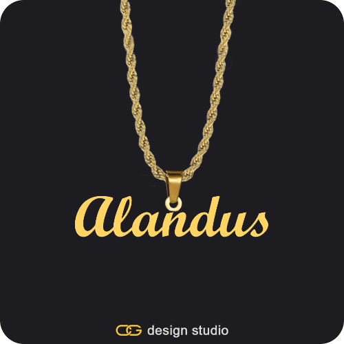 The Essential Name Necklace: Rope Chain