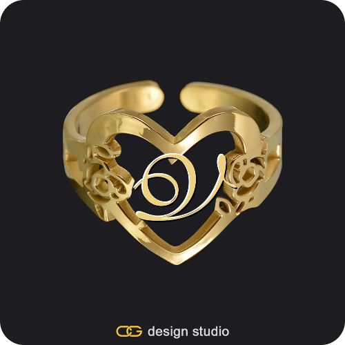 The Heartfelt Initial Ring