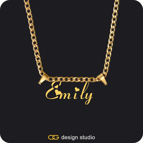 The Essential Name Necklace: Double Loop