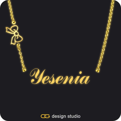 The Essential Name Necklace: Glitter