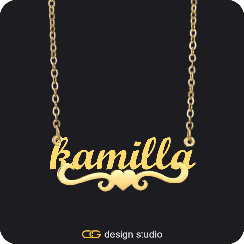 The Essential Name Necklace: Underline