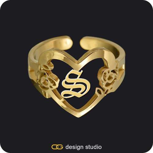 The Heartfelt Initial Ring