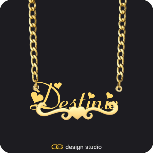 The Essential Name Necklace: Underline