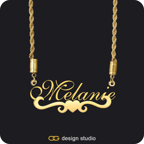 The Essential Name Necklace: Underline