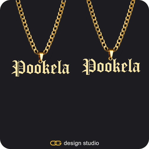 His & Hers Name Necklaces