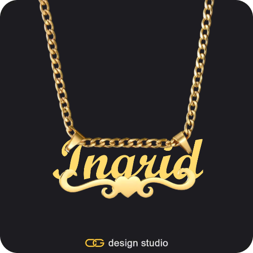The Essential Name Necklace: Underline