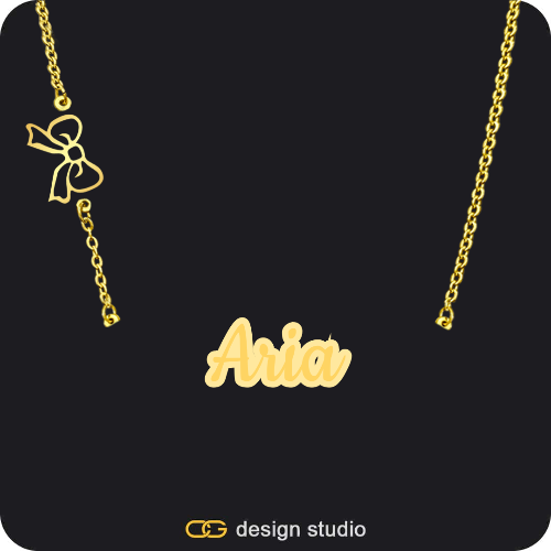 The Spotlight Double Plated Name Necklace
