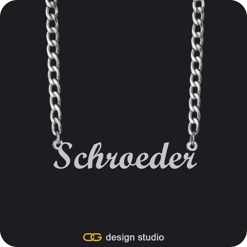 The Essential Name Necklace: Cuban chain