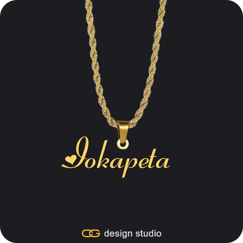 The Essential Name Necklace: Looped
