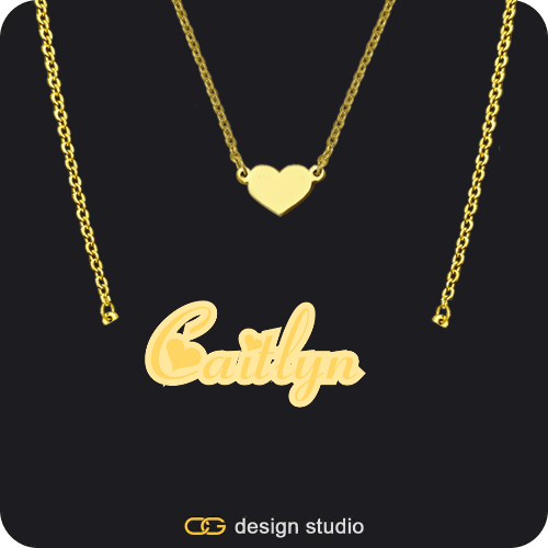 The Spotlight Double Plated Name Necklace