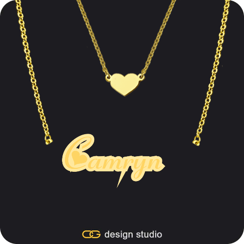 The Spotlight Double Plated Name Necklace