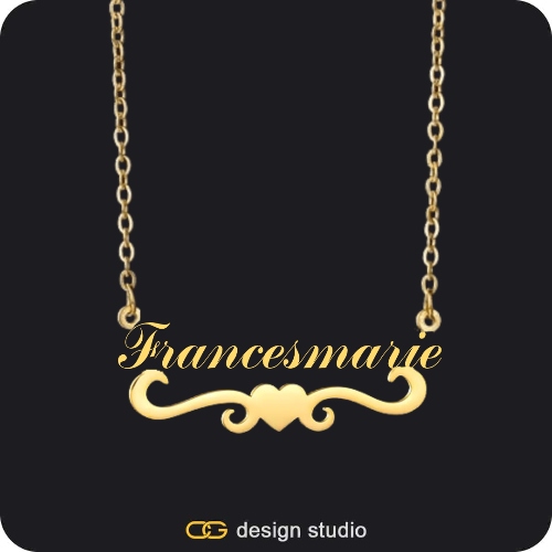 The Essential Name Necklace: Underline