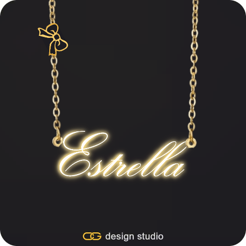 The Essential Name Necklace: Sparkling Charm