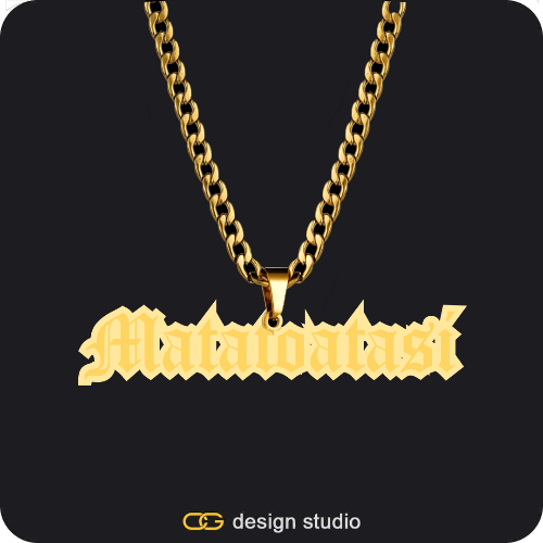 The Spotlight Double Plated Name Necklace