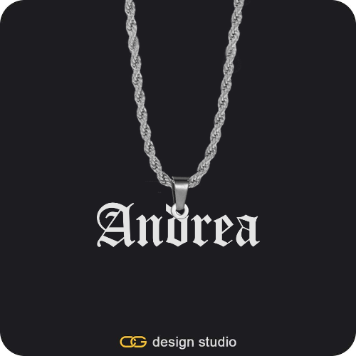 The Essential Name Necklace: Looped
