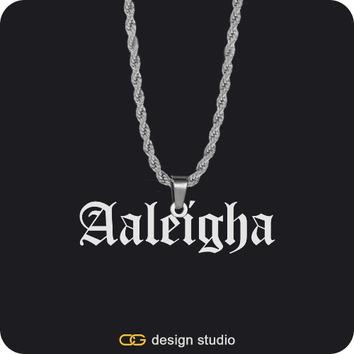 The Essential Name Necklace: Looped