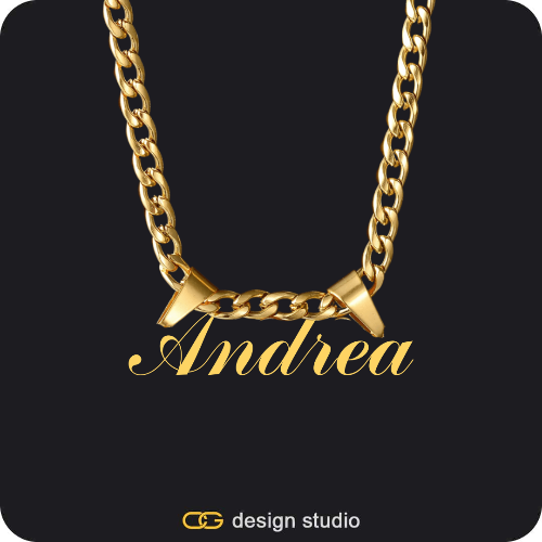 The Essential Name Necklace: Double Loop