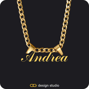 The Essential Name Necklace: Double Loop