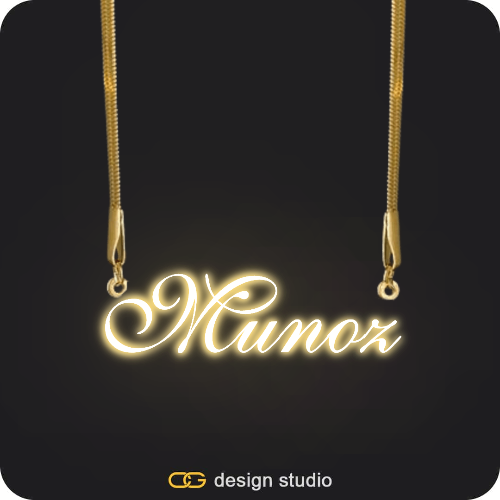 The Essential Name Necklace: Sparkling