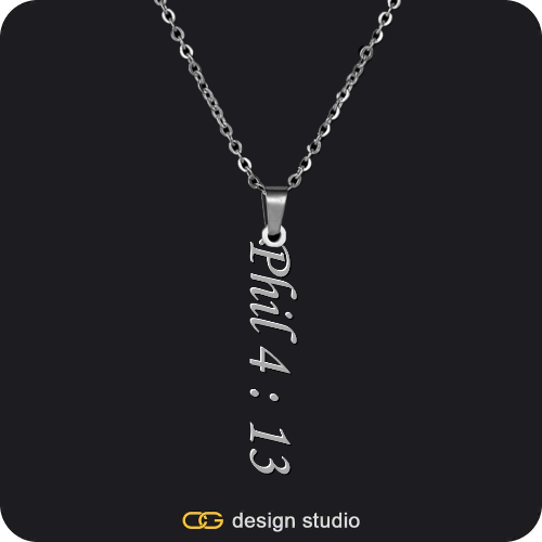 The Vertical Name Necklace