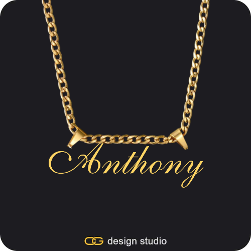 The Essential Name Necklace: Double Loop