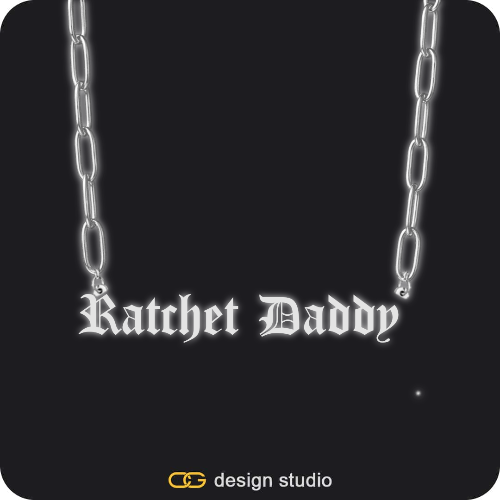 The Essential Name Necklace: Glitter