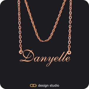 The Essential Name Necklace: Double Layer