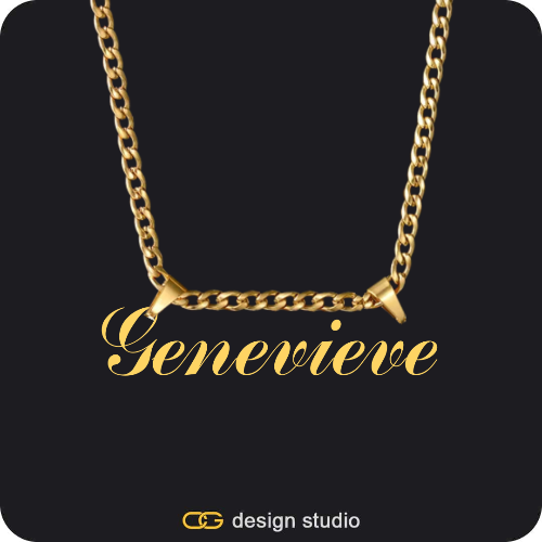 The Essential Name Necklace: Double Loop