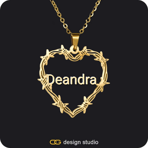 Bichota Heart Name Necklace