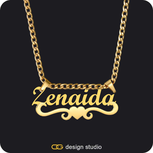 The Essential Name Necklace: Underline