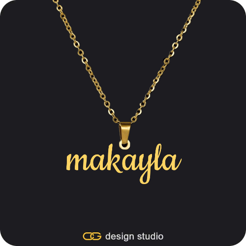 The Essential Name Necklace: Looped