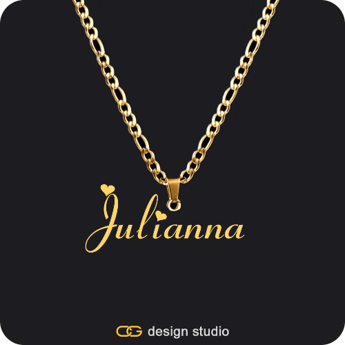 The Essential Name Necklace: Looped