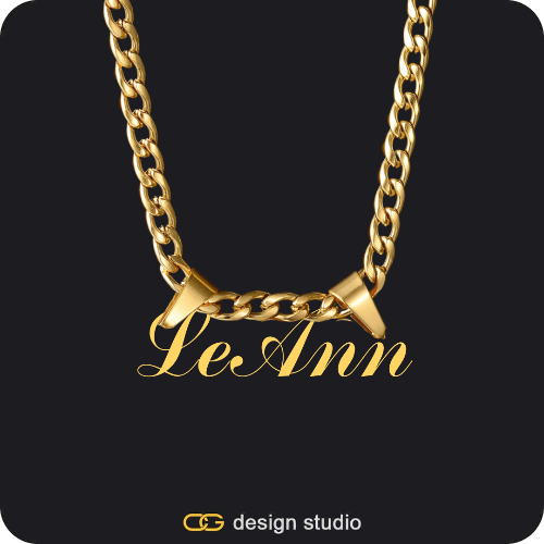 The Essential Name Necklace: Double Loop