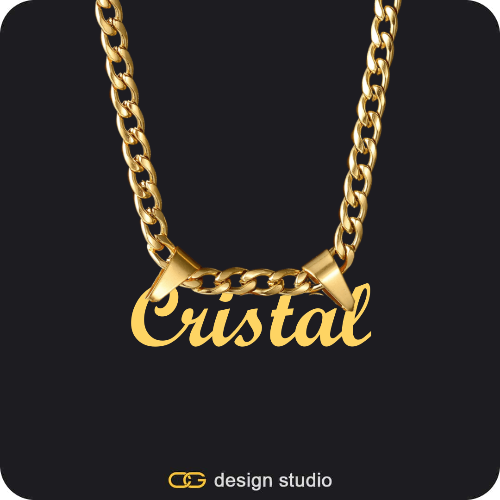 The Essential Name Necklace: Double Loop