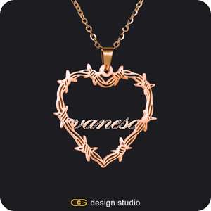 Bichota Heart Name Necklace