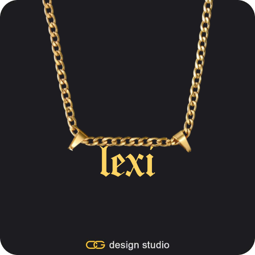 The Essential Name Necklace: Double Loop