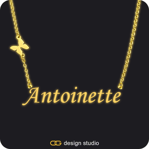 The Essential Name Necklace: Glitter