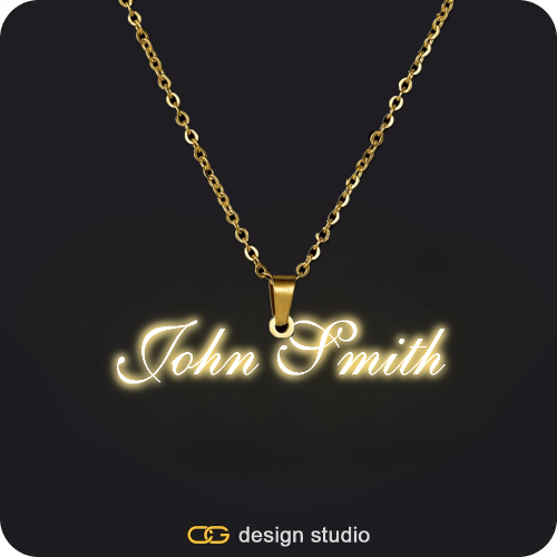 The Essential Name Necklace: Sparkling