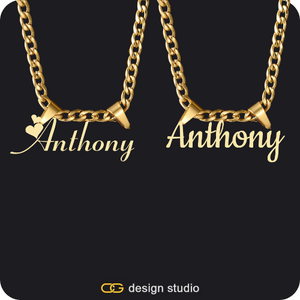 His & Hers Name Necklaces