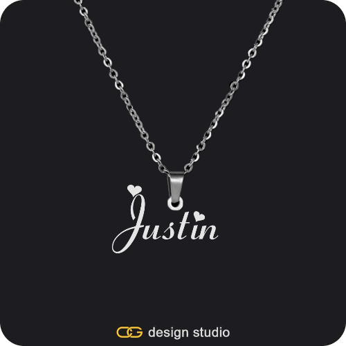 The Essential Name Necklace: Looped