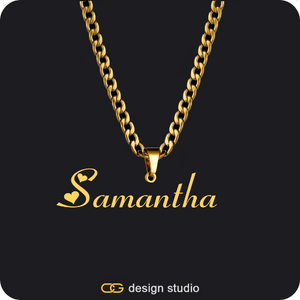 The Essential Name Necklace: Looped