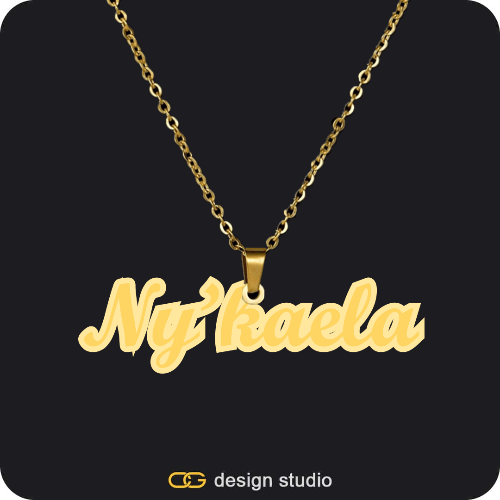 The Spotlight Double Plated Name Necklace