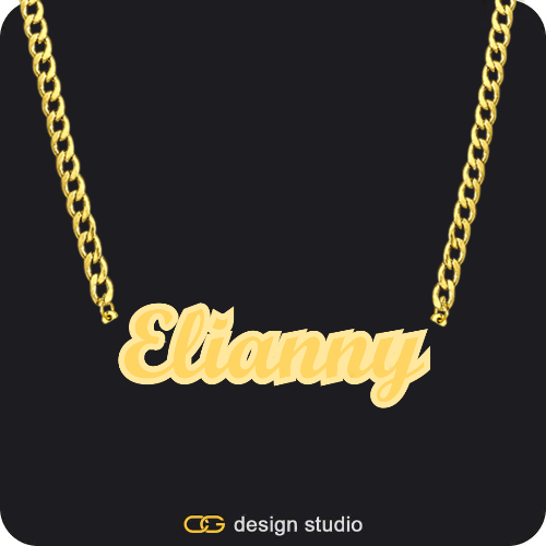 The Spotlight Double Plated Name Necklace