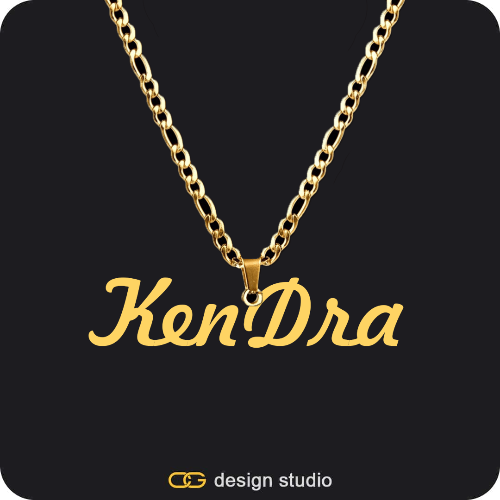 The Essential Name Necklace: Looped