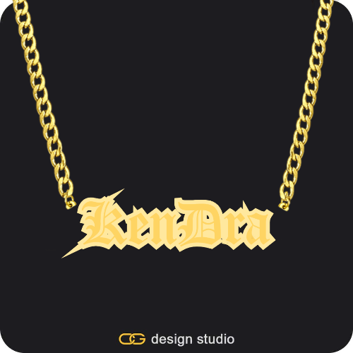 The Spotlight Double Plated Name Necklace